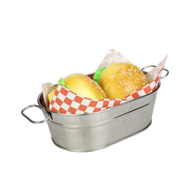 stainless steel french fry basket fast food fried chip bucket ice bucket