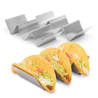 Kitchen Restaurant Stainless Steel Taco Stand pizza rack stainless steel taco holder