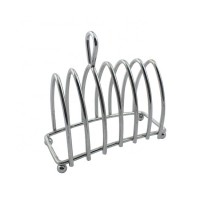 ZY-P1023 Bread chrome stainless steel  6 slote slice custom toast serving rack stand holder display